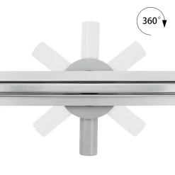 Caniveau de douche italienne étroit TIKA L.90 cm acier inoxydable avec siphon 360, drainage 36l/min SANIVERRE