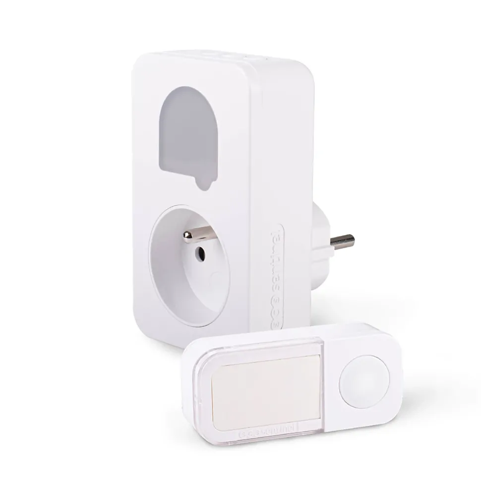 Carillon sans fil enfichable blanc Sone + Scs Sentinel