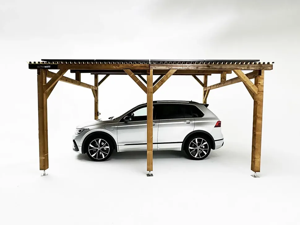 Carport solaire avec panneaux photovoltaïques design 3000 Ultrawatt
