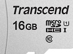 Carte mémoire microSDHC 16GB 300S Transcend