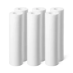 Cartouches anti-sédiments 9' 3/4 lot de 6 filtre à eau sous évier - 50 µm