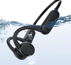 Casque à conduction osseuse IP68 étanche Bluetooth 5.0 noir
