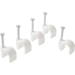 250 cavaliers ronds en nylon DIALL blanc assortiment