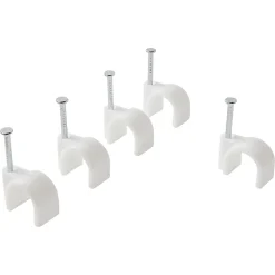 25 cavaliers ronds en nylon ø 10 à 11 mm Diall blanc