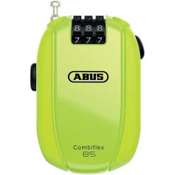 Câble antivol avec combinaison Abus néon jaune 65cm