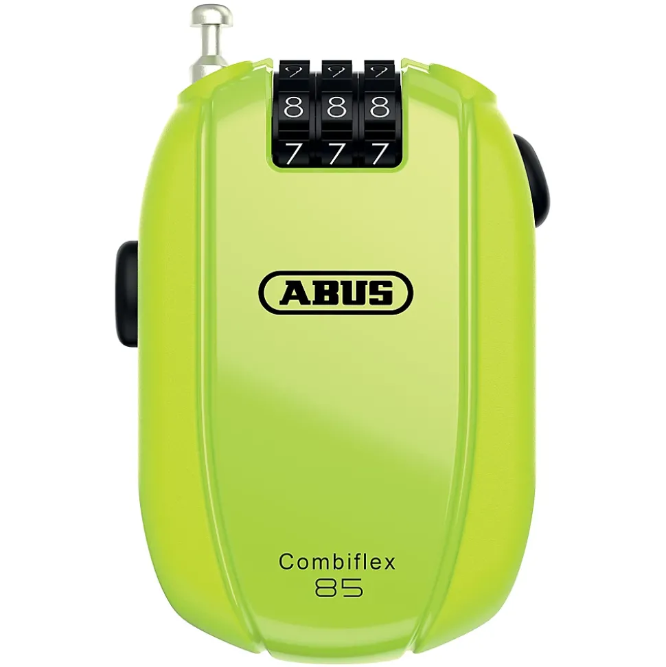Câble antivol avec combinaison Abus néon jaune 65cm