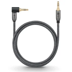 Câble audio jack 3.5 coudé gold 5 mètres GOOBAY