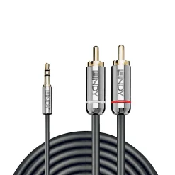Câble audio Jack 3.5 - 2x RCA 50cm LINDY