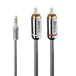 Câble audio Jack 3.5 - 2x RCA 50cm LINDY