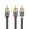 Câble audio 1 RCA mâle - 2 RCA mâles 3 m GOOBAY