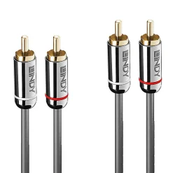 Câble audio 2x RCA Cromo Line 10m LINDY