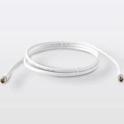 Câble coaxial 3C2V ø9.52 mm Mâle / Mâle blanc, 1.5 m