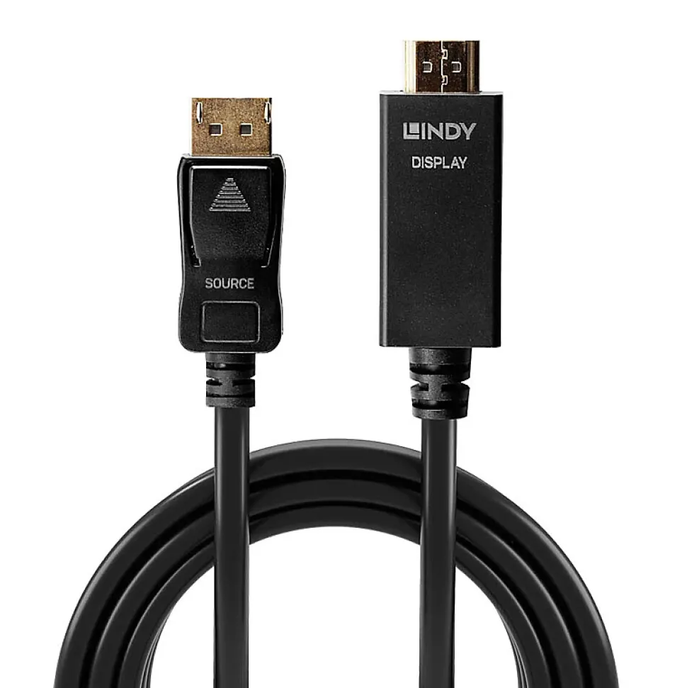 Câble DisplayPort HDMI 10.2Gbps 50cm LINDY
