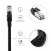 Câble Ethernet RJ45 CAT 8 mâle/mâle tressé - S/FTP 5 m - Metronic 395631