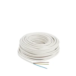 Câble électrique flexible H05VVF 3x1,5 mm² Blanc - 25 m