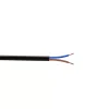 Câble électrique flexible H03VVH2F 2x0,75 mm² Noir - 10 m
