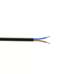 Câble électrique flexible H03VVH2F 2x0,75 mm² Noir - 10 m
