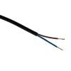 Câble électrique H03VVH2F 2x0,75mm² noir 5m Zenitech