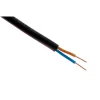 Câble électrique U1000 R2V 2x1,5mm² noir 100m Zenitech