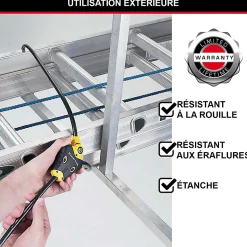Câble python ajustable brico Master Lock