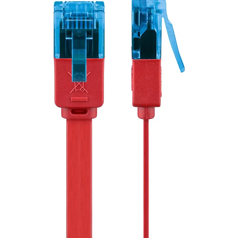 Câble RJ45 Cat6a plat non blindé 50cm GOOBAY