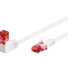 Câble RJ45 Cat6 coudé blanc 3 mètres GOOBAY