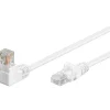 Câble RJ45 Cat5e coudé blanc 25cm GOOBAY