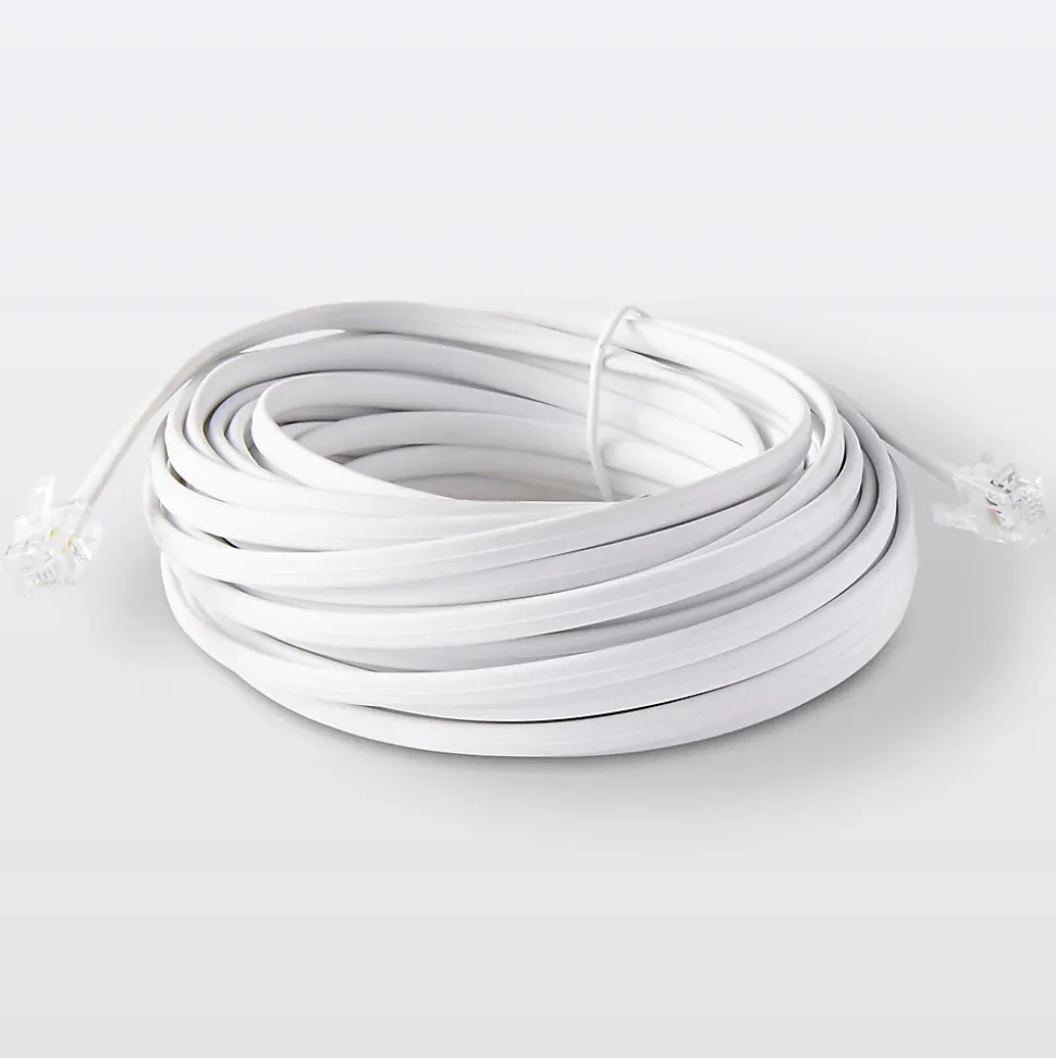 Câble RJ11 Mâle / Mâle blanc Blyss, 10 m