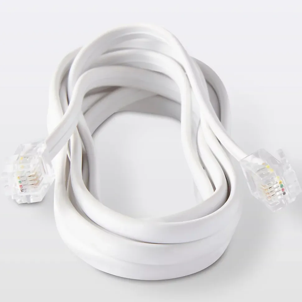 Câble RJ11 Mâle / Mâle blanc Blyss, 2 m