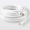 Câble RJ45 Mâle / Mâle blanc Blyss Or, 20 m