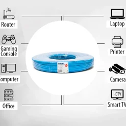 Câble réseau CAT6 UTP 25 m en écheveau