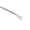 Câble téléphone 2 paires 0,6mm² ivoire 5m Zenitech