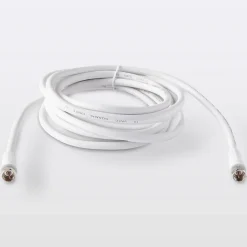 Câble type F 3C2V Mâle / Mâle blanc Blyss, 3 m