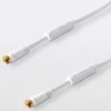 Câble type F Mâle / Mâle blanc Blyss Doré, 5 m