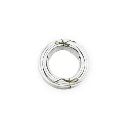 Câble 2X1,5 mm² H05VVF blanc couronne 5m