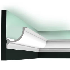 C902 Corniche plafond pour éclairage indirect Orac Decor - 10x10x200cm (h x p x L) - Pack 2 pièces