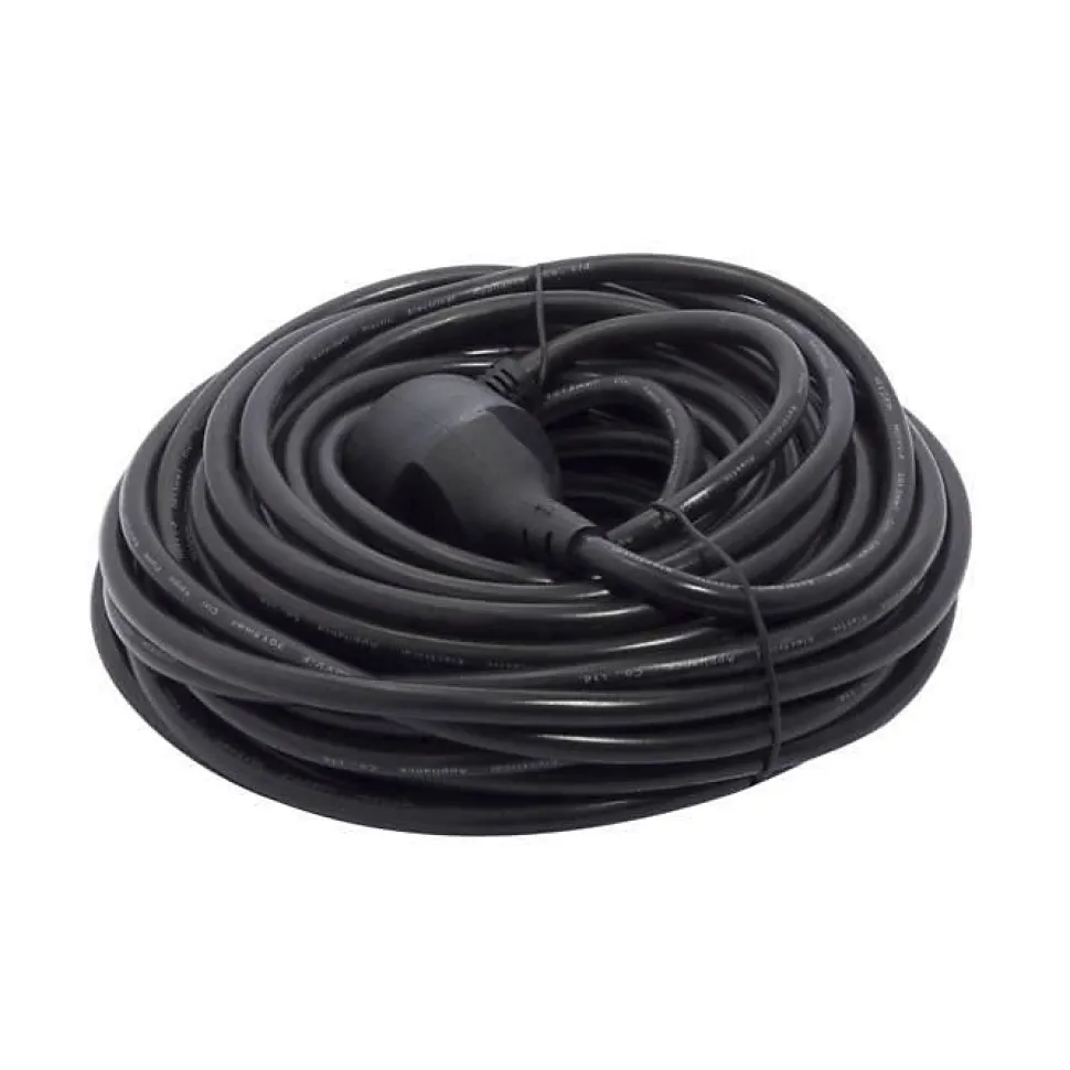CHACON Prolongateur HO5VVF 3 x 1,5 mm2 20 m - Noir
