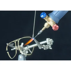 Chalumeau Bi-Gaz Oxygène Propane Pro 3300-C : Kit Complet Soudage & Brasage, Coupe Acier 5 mm, Détendeurs, Manomètres KEMPER