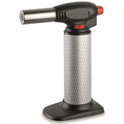 Chalumeau de cuisine Professionnel à gaz Torche gaz rechargeable Utilisation 360 degrés Allumage piezo KEMPER