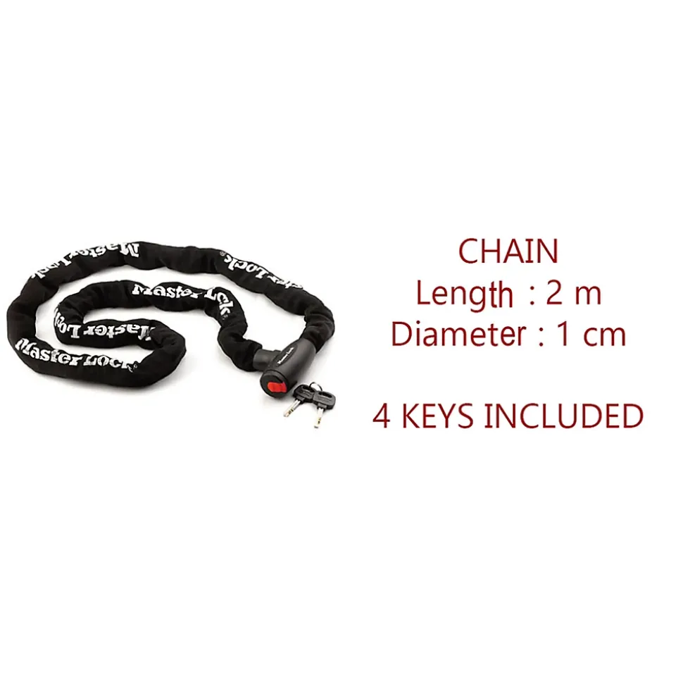Chaîne antivol Master Lock 8292EURDPS Noir 200 cm