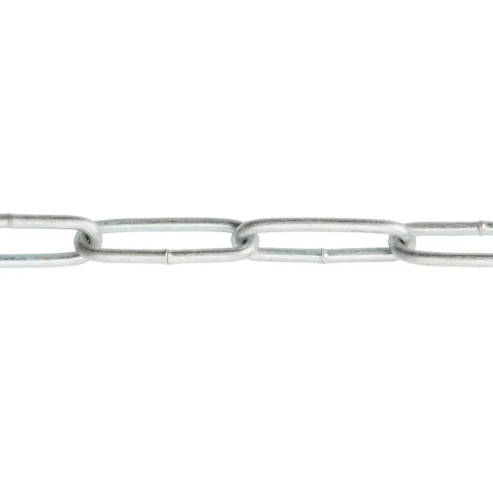 Chaîne droite maille longue Diall ø2 mm, 2.5 m