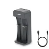 Chargeur rapide à 2 canaux pour batteries lithium-ion