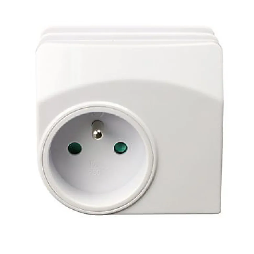 Chargeur universel 2 USB 1 prise 2 ports + Terre 16A Enexo