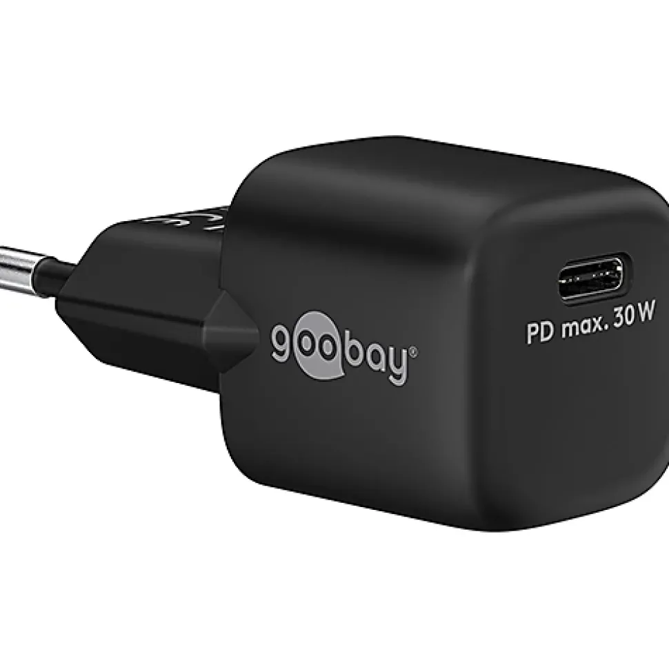 Chargeur USB-C GaN 30W rapide GOOBAY