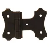 Charnière intermédiaire broche sertie - acier noir