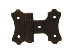 Charnière intermédiaire broche sertie - acier noir