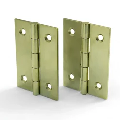 2 charnières acier laitonné Diall 50 x 30 mm