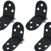 Charnières de porte plates, charnières de porte pliantes, charnières de porte pliantes en alliage pour machine à coudre, 4 pièces