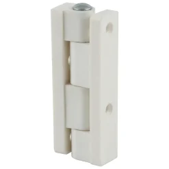 2 charnières universelles nylon blanc Diall 40 mm
