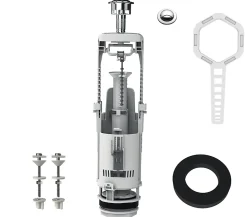 Chasse d'eau Flomasta 2", double bouton poussoir + étrier